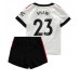 Cheap Manchester United Luke Shaw #23 Away Football Kit Children 2022-23 Short Sleeve (+ pants)